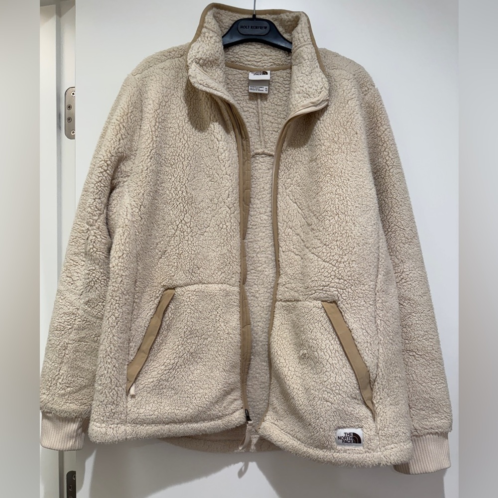 The North Face Cream Sherpa Jacket